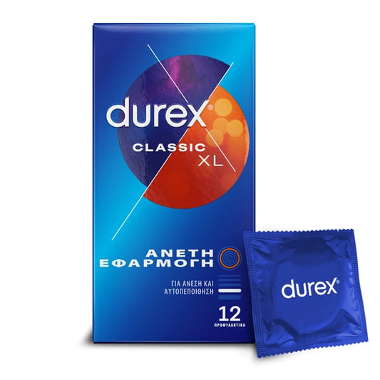 Durex Classic XL Condoms Wide Fit  12 copë