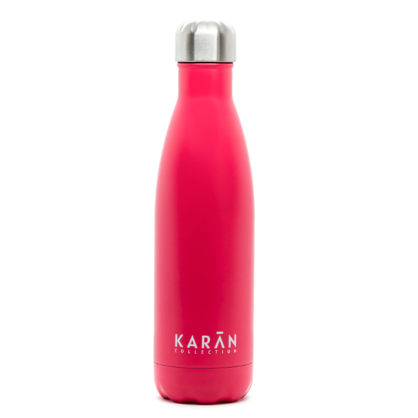 Karan All Day Fuchsia Stainless Steel Water Bottle  500 ml