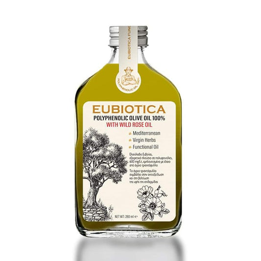 Eubiotica Polyphenolic Olive Oil 100% with Wild Rose Oil  280 ml