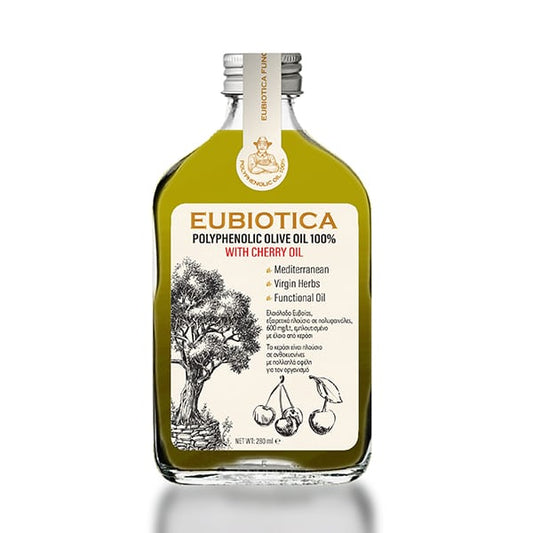 Eubiotica Polyphenolic Olive Oil 100% with Cherry Oil  280 ml