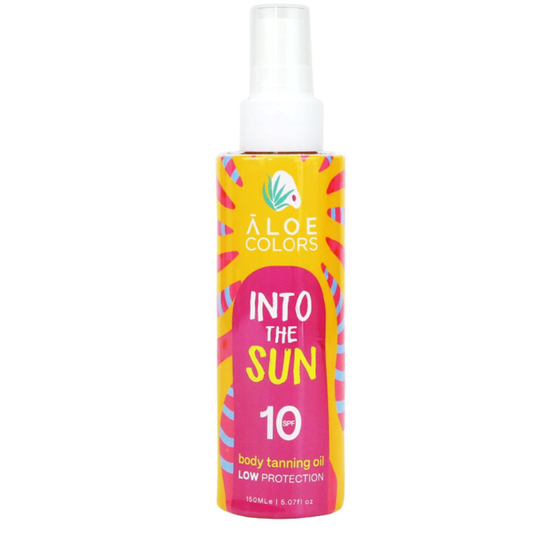 Aloe Colors Into The Sun Body Tanning Oil SPF10  150 ml