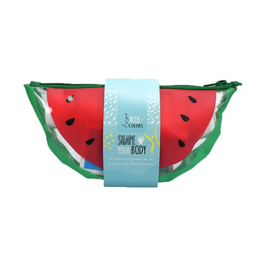 Aloe+ Colors Shape your Body Gift Bag with Anti-Cellulite Slimming Gel, 100ml & Anti-Cellulite Sorbet Scrub, 100ml  1 set