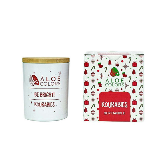 Aloe Colors Soy Candle Kourabies  150g