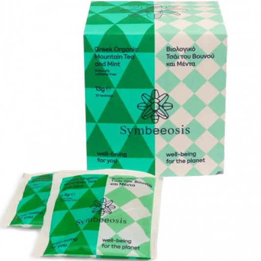 Symbeeosis Greek Organic Mountain Tea Mint  10 bustina