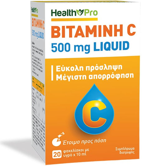 Health Pro Vitamin C 500mg Liquid  20 bustina