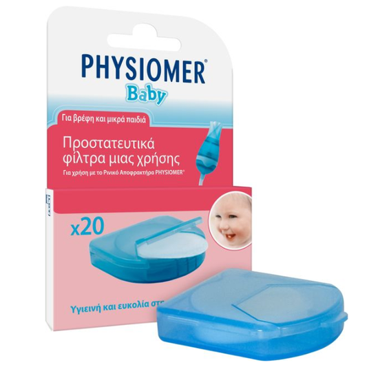 Physiomer Baby Protective Single Use Filters for Nasal Aspirator  20 copë