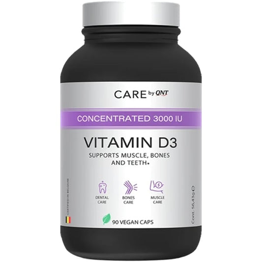 QNT Care Vitamin D3 Concentraded 3000IU  90 ndeshje