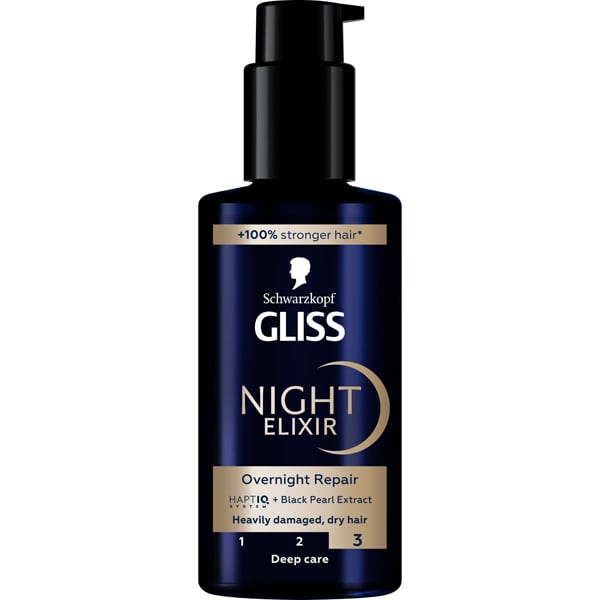 Schwarzkopf Gliss Night Elixir Overnight Repair for Heavily Damaged Hair  100 ml