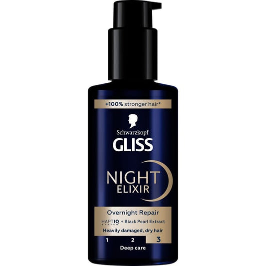 Schwarzkopf Gliss Night Elixir Overnight Repair for Heavily Damaged Hair  100 ml