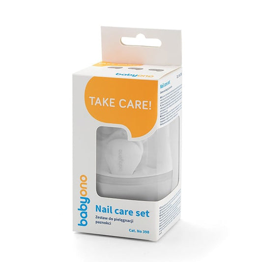 BabyOno Baby Nail Care Set with Case  1 Set - GRI