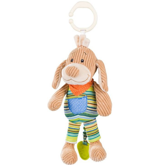 Babyono Soft Musical Dog Toy  1 copë