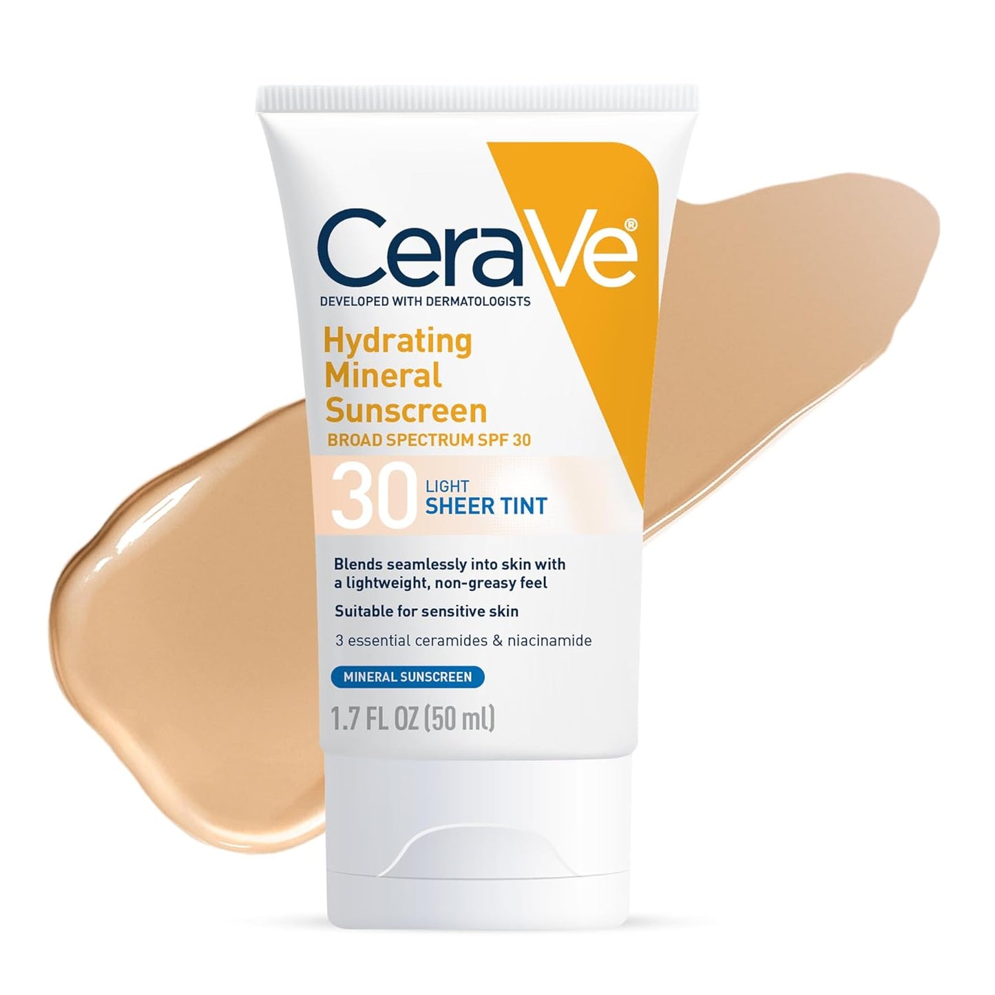 CeraVe Hydrating Mineral Sunscreen SPF 30 with Sheer Tint