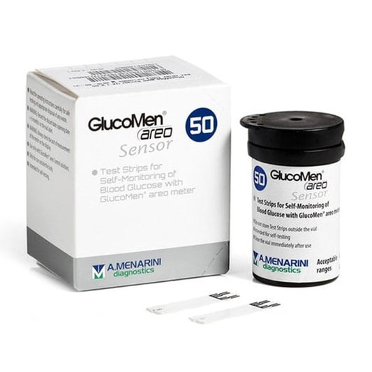 Menarini GlucoMen Areo Sensor Blood Glucose Test Strips  50 copë