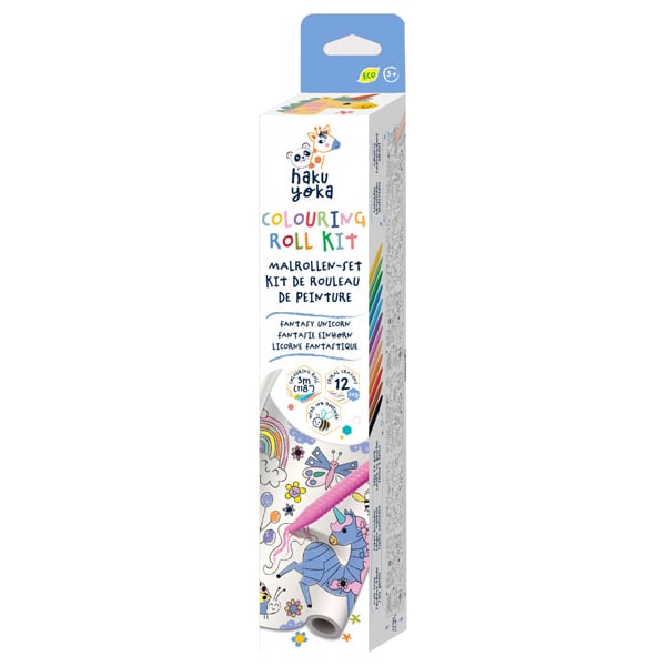 Haku Yoka Colouring Roll Kit  1 copë - Njëbrirësh Fantazie