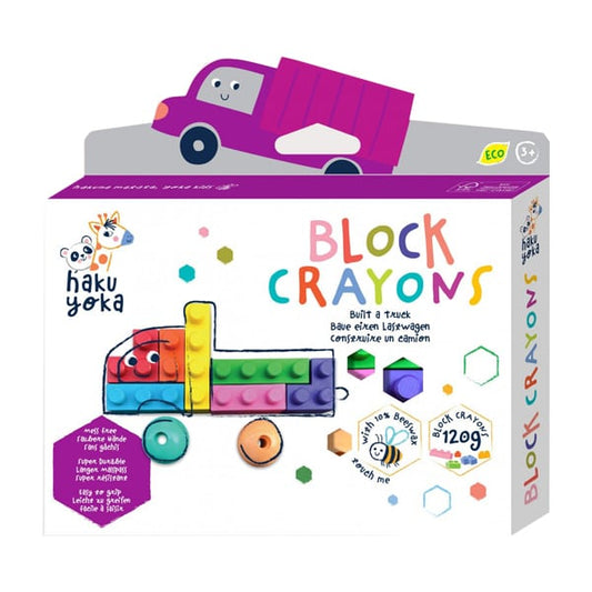 Haku Yoka Block Crayons Set of Crayons - Blocks  1 set - Kamion
