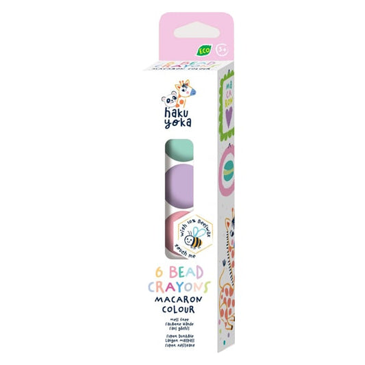 Haku Yoka 6 Bead Crayons Bead Crayons, 6pcs  1 set - Makarona me ngjyrë