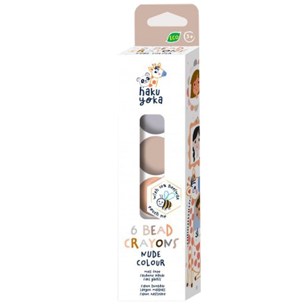 Haku Yoka 6 Bead Crayons Bead Crayons, 6pcs  1 set - Ngjyrë nudo