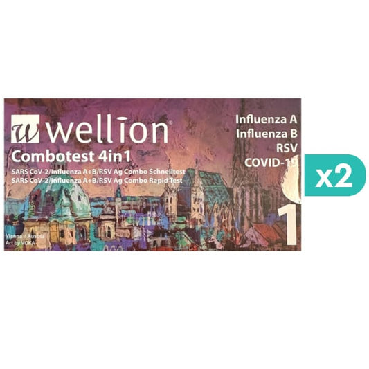 2x Wellion Combotest 4in1 Rapid Test  2x1 copë