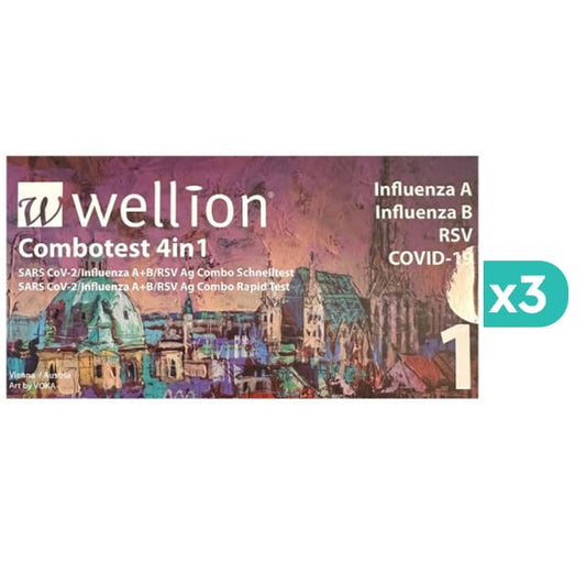 3x Wellion Combotest 4in1 Rapid Test  3x1 copë