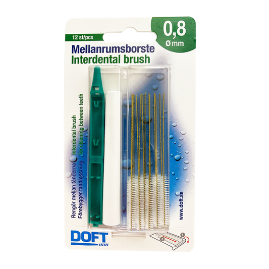 Doft Envelope Interdental Brushes 0.8mm  12 copë