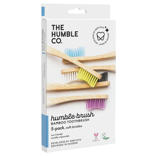 The Humble Co. Humble Brush Bamboo Toothbrush Adult Soft  5 copë