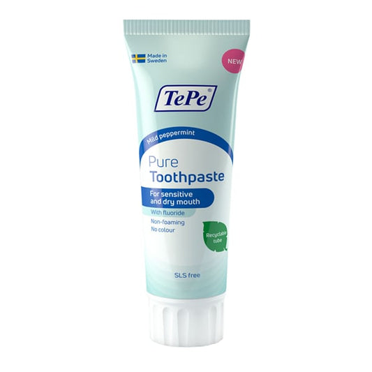 TePe Pure Toothpaste with Mild Mint Flavor  75 ml