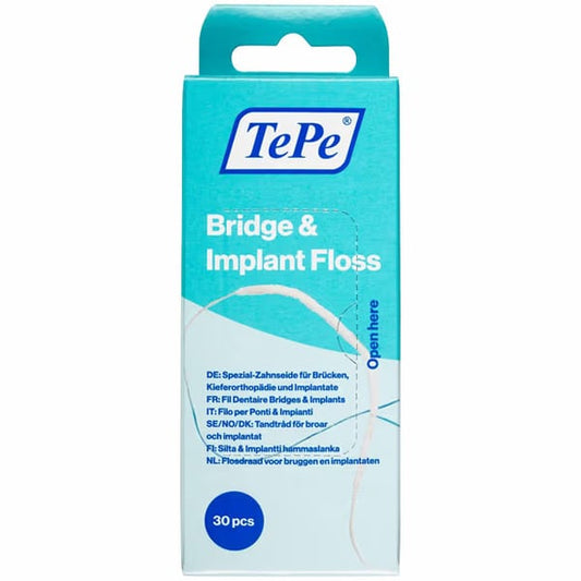 TePe Bridge & Implant Floss  30 copë