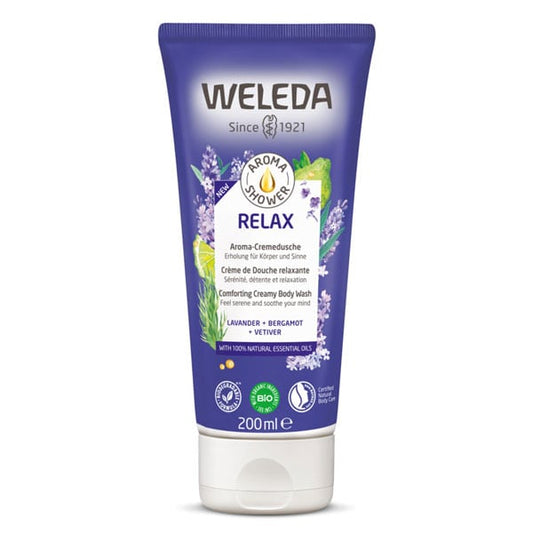 Weleda Aroma Shower Relax Comforting Creamy Body Wash with Lavender, Bergamot & Vetiver  200 ml