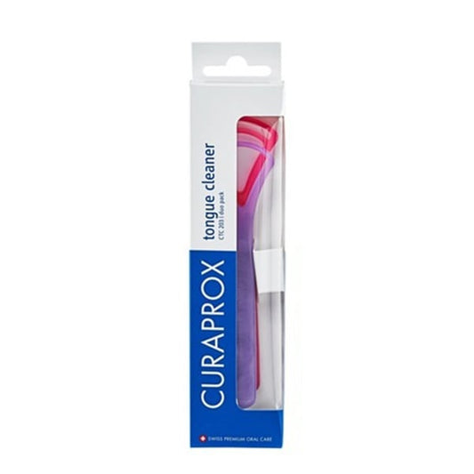 Curaprox Tongue Cleaner CTC 203 Duo Pack  2 copë - rozë-vjollcë