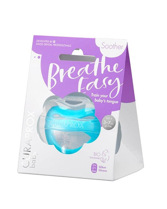 Curaprox Baby Breathe Easy Silicone Soother Blue 0-7m  1 copë