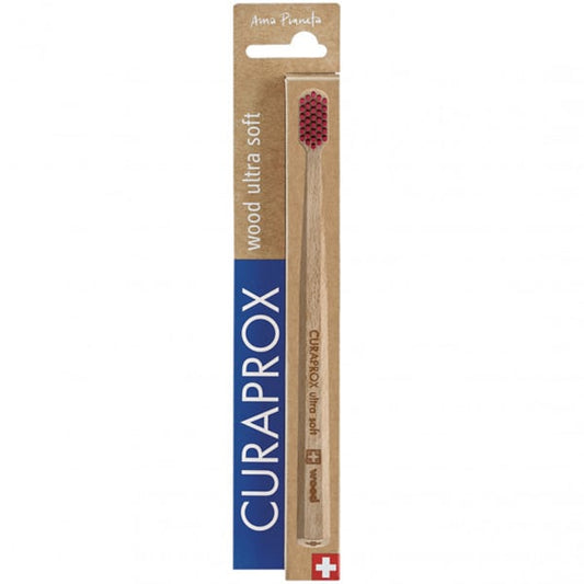 Curaprox Ama Pianeta Wood Ultra Soft  1 copë - Fuksia-Fuksia
