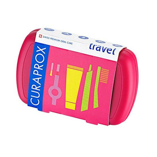 Curaprox Travel Set with Toothpaste, 10ml, Toothbrush, Interdental Brush & Box  1set - Yll në Ngritje