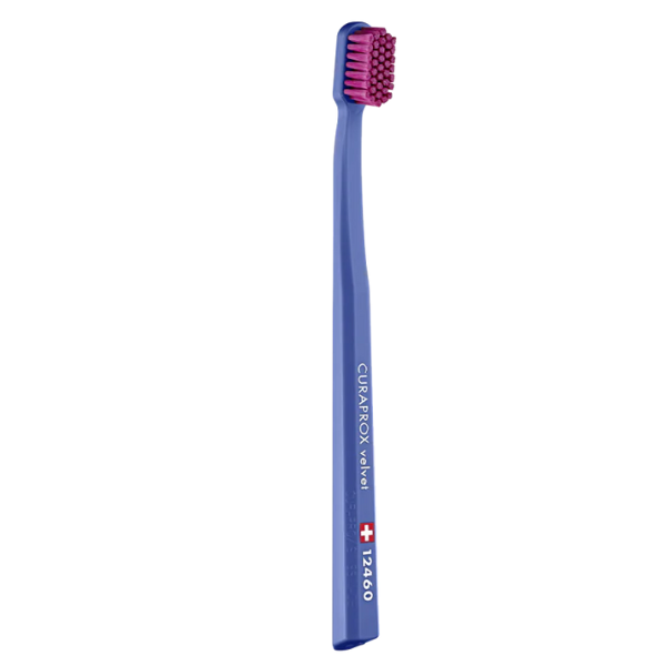 Curaprox Velvet 12460 Ultra Soft Toothbrush  1 copë - Blu e errët-Fuksia