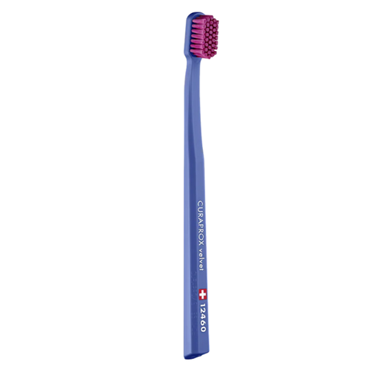 Curaprox Velvet 12460 Ultra Soft Toothbrush  1 copë - Blu e errët-Fuksia