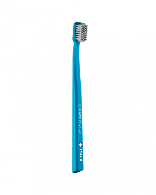 Curaprox Velvet 12460 Ultra Soft Toothbrush  1 copë - Blu-Gri