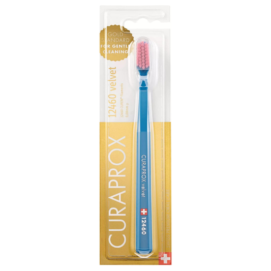 Curaprox Velvet 12460 Ultra Soft Toothbrush  1 copë - Blu-Rozë