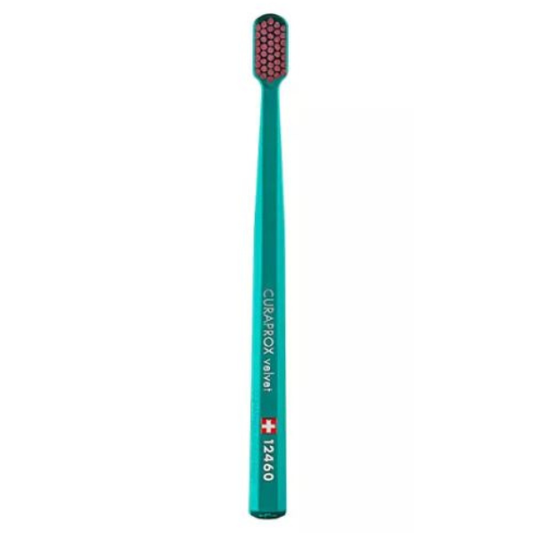 Curaprox Velvet 12460 Ultra Soft Toothbrush  1 copë - Jeshile-Rozë