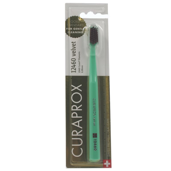 Curaprox Velvet 12460 Ultra Soft Toothbrush  1 copë - Lakër - Mollë e kalbur
