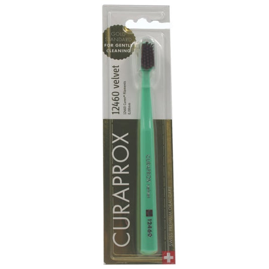 Curaprox Velvet 12460 Ultra Soft Toothbrush  1 copë - Lakër - Mollë e kalbur