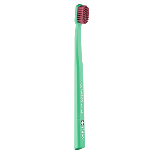 Curaprox Velvet 12460 Ultra Soft Toothbrush  1 copë - Jeshile e Çelët-Vjollcë