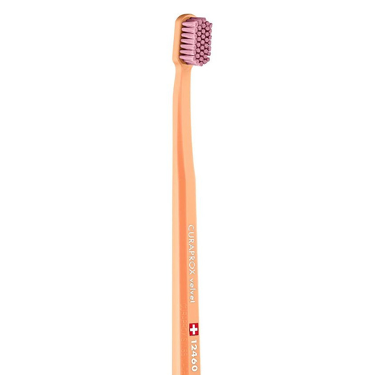 Curaprox Velvet 12460 Ultra Soft Toothbrush  1 copë - Portokalli-Rozë