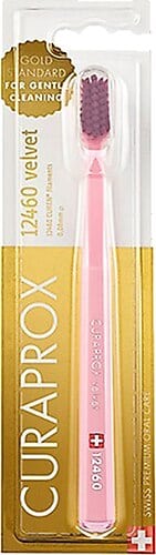 Curaprox Velvet 12460 Ultra Soft Toothbrush  1 copë - rozë-vjollcë