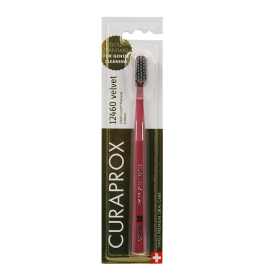 Curaprox Velvet 12460 Ultra Soft Toothbrush  1 copë - Mollë e kalbur - Gri