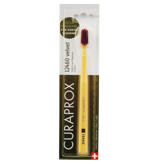 Curaprox Velvet 12460 Ultra Soft Toothbrush  1 copë - E verdhë-Fuksia