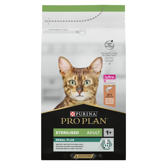 Purina Pro Plan Renal Plus Sterilised Adult 1+ Dry Cat Food Salmon  400g