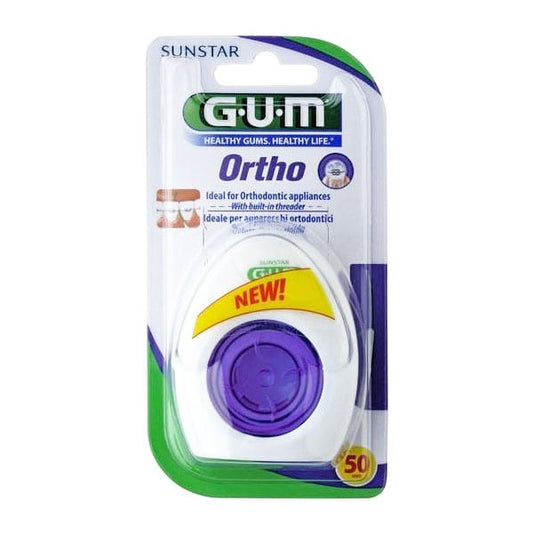 Gum Ortho Dental Floss for Orthodontic Appliances  50 fije
