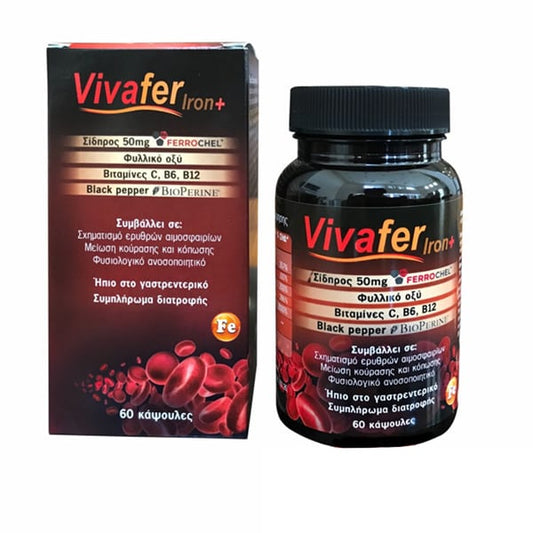 VivaPharm Vivafer Iron+ 50mg  60 kapele