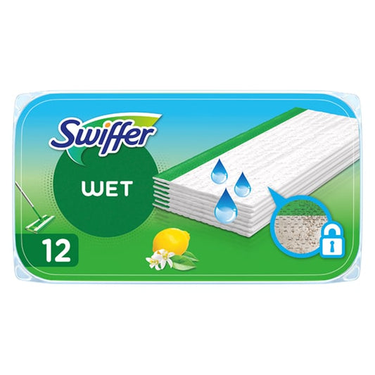 Swiffer Wet Floor Cleaning Cloths with Lemon Scent  12 copë