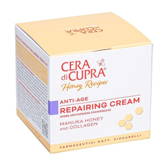 Cera Di Cupra Nutriente Protettiva Anti-aging & Repairing Face Cream with Manuka Honey & Collagen  50 ml