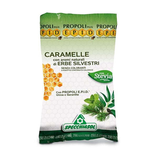 Specchiasol E.P.I.D. Caramelle Erbe Silvestri Candies for Sore Throat  67.2gr